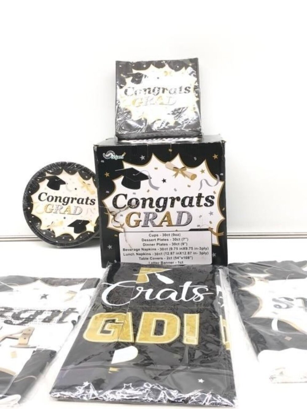 Graduation Grad Decorations Cups Plates Napkins Tablecovers NEW